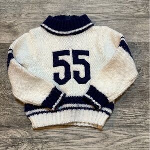 Brandless Vintage baby football 55 sweater crewneck